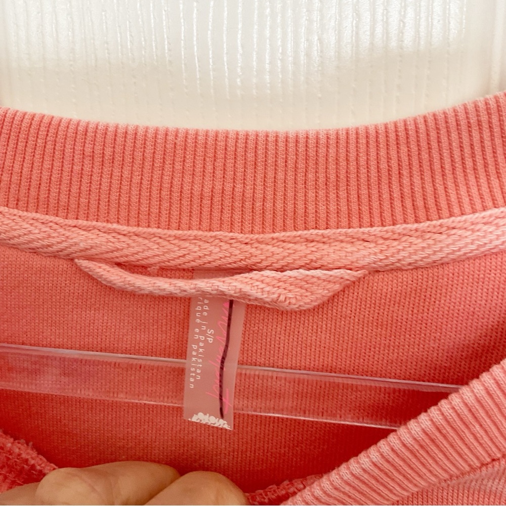 NEW Free People Movement Distress With Pockets Sweatshirt SMALL - Picture 5 of 10